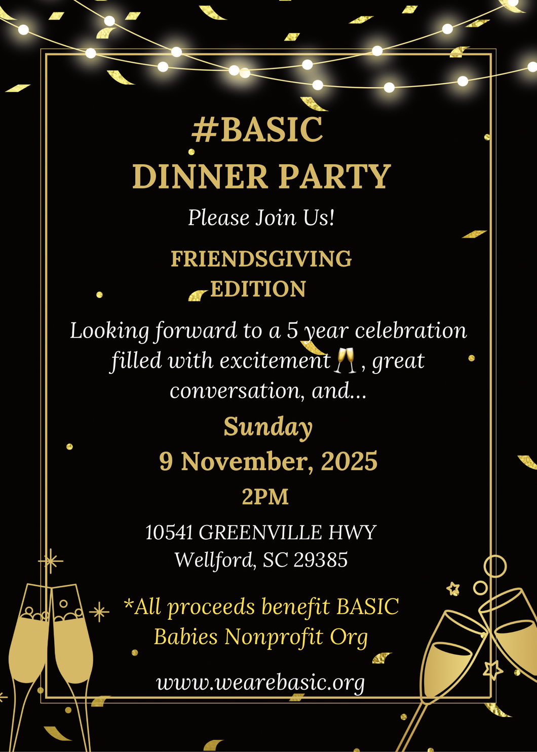 BASIC Dinner Party Celebrating 5 Years!